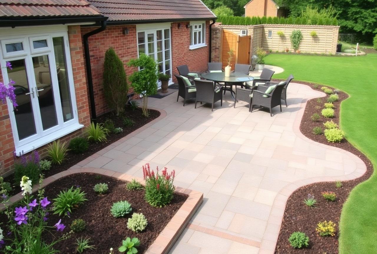 Patio landscaping in Aldwick